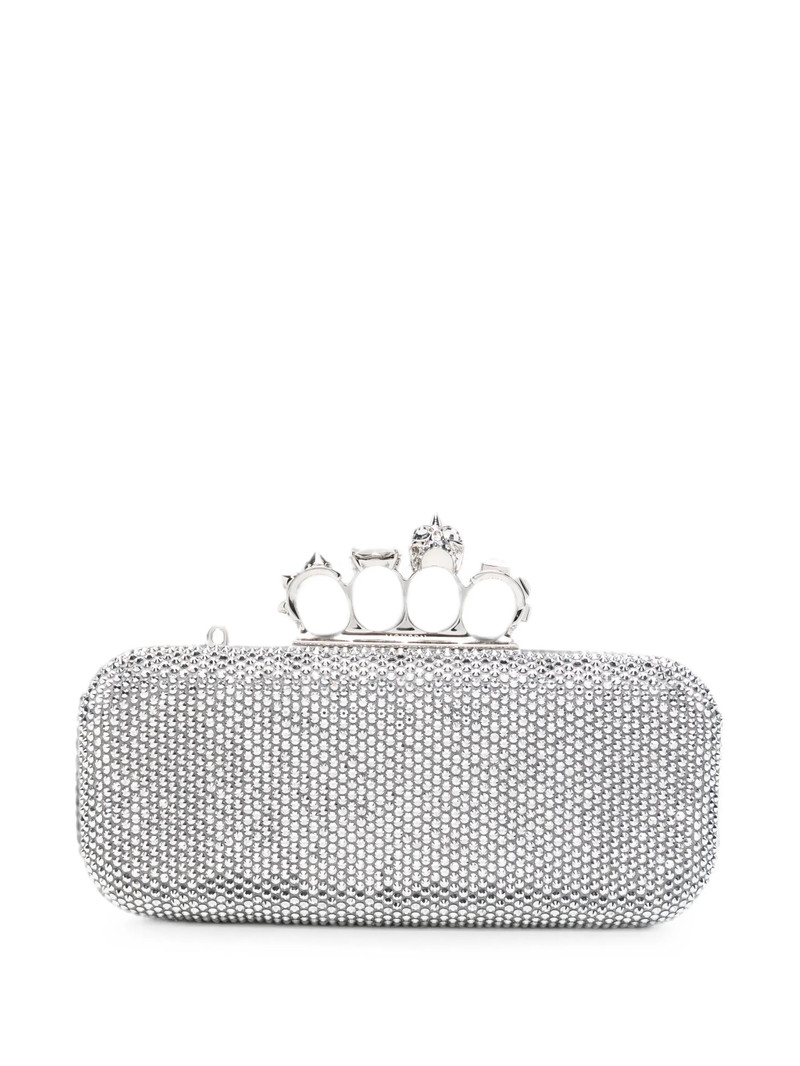 Alexander Mcqueen Long Knuckle Crystal-embellished Clutch Bag 1
