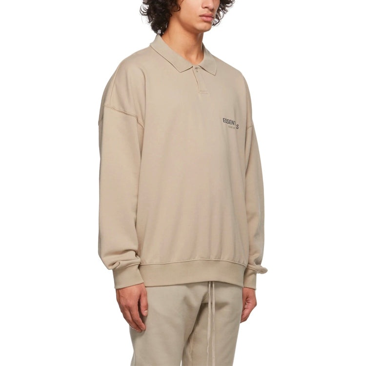 Fear of God Essentials FW21 French Terry Polo Shirt 'Tan' FOG-FW21-197 - 5