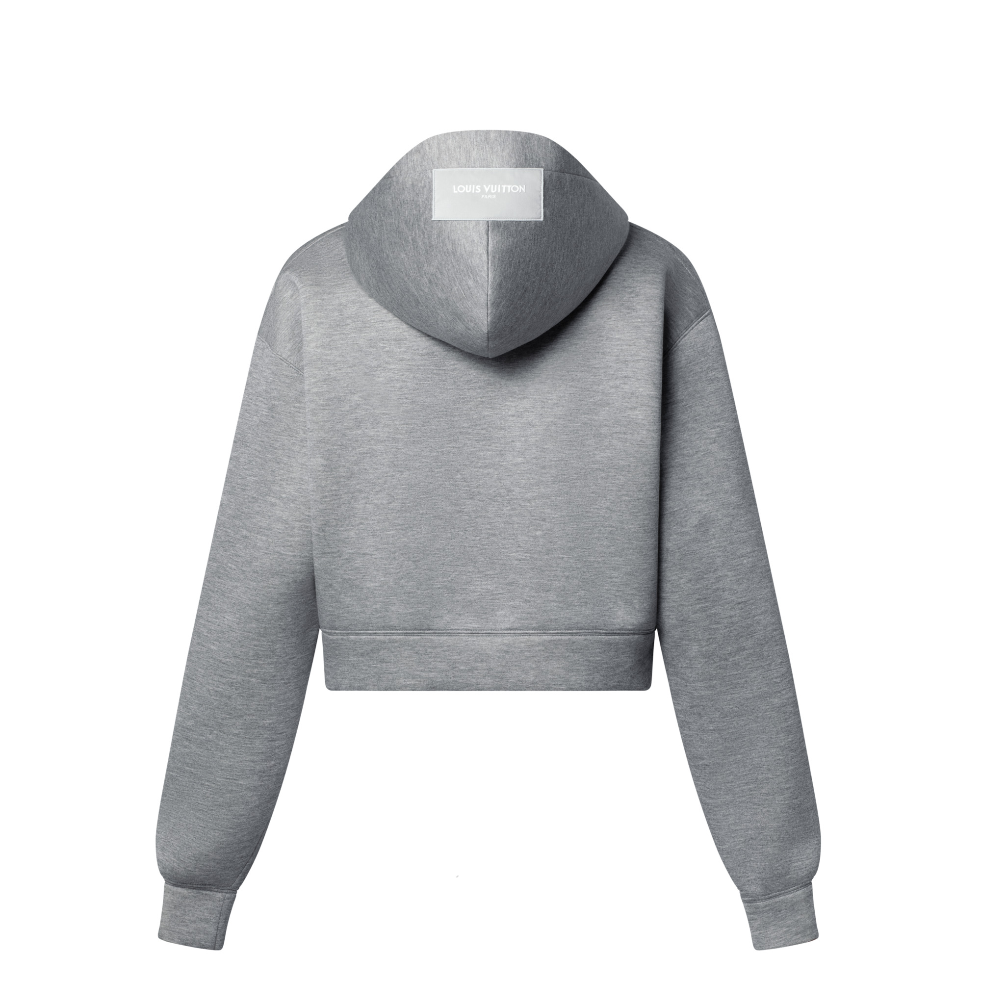 Cropped Monogram Scarf Hoodie - 3