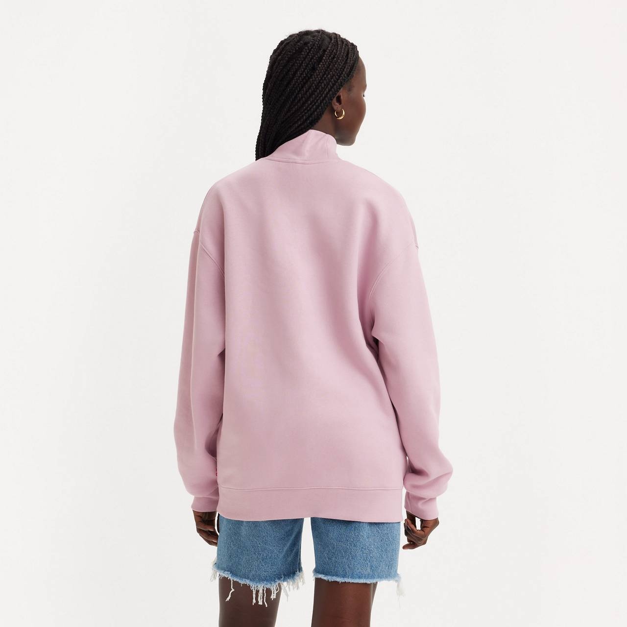 GRAPHIC GARDENIA MOCKNECK SWEATSHIRT - 4