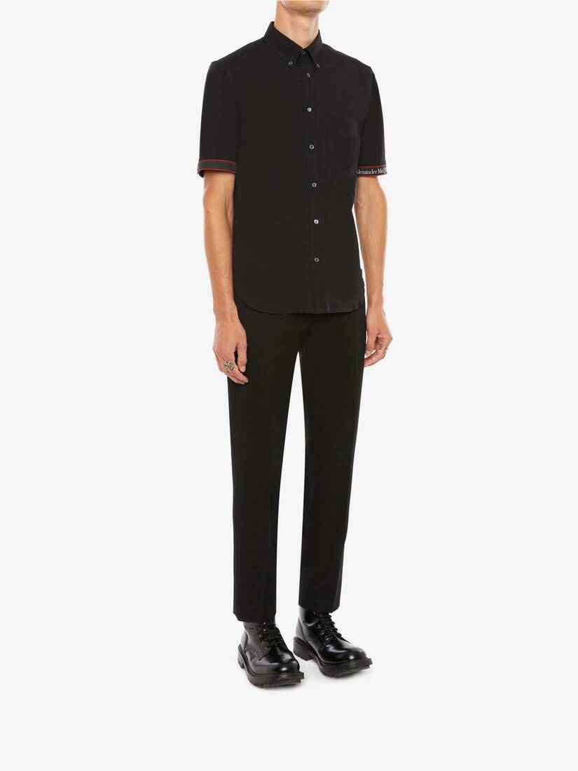 Selvedge Tape Shirt in Black - 3
