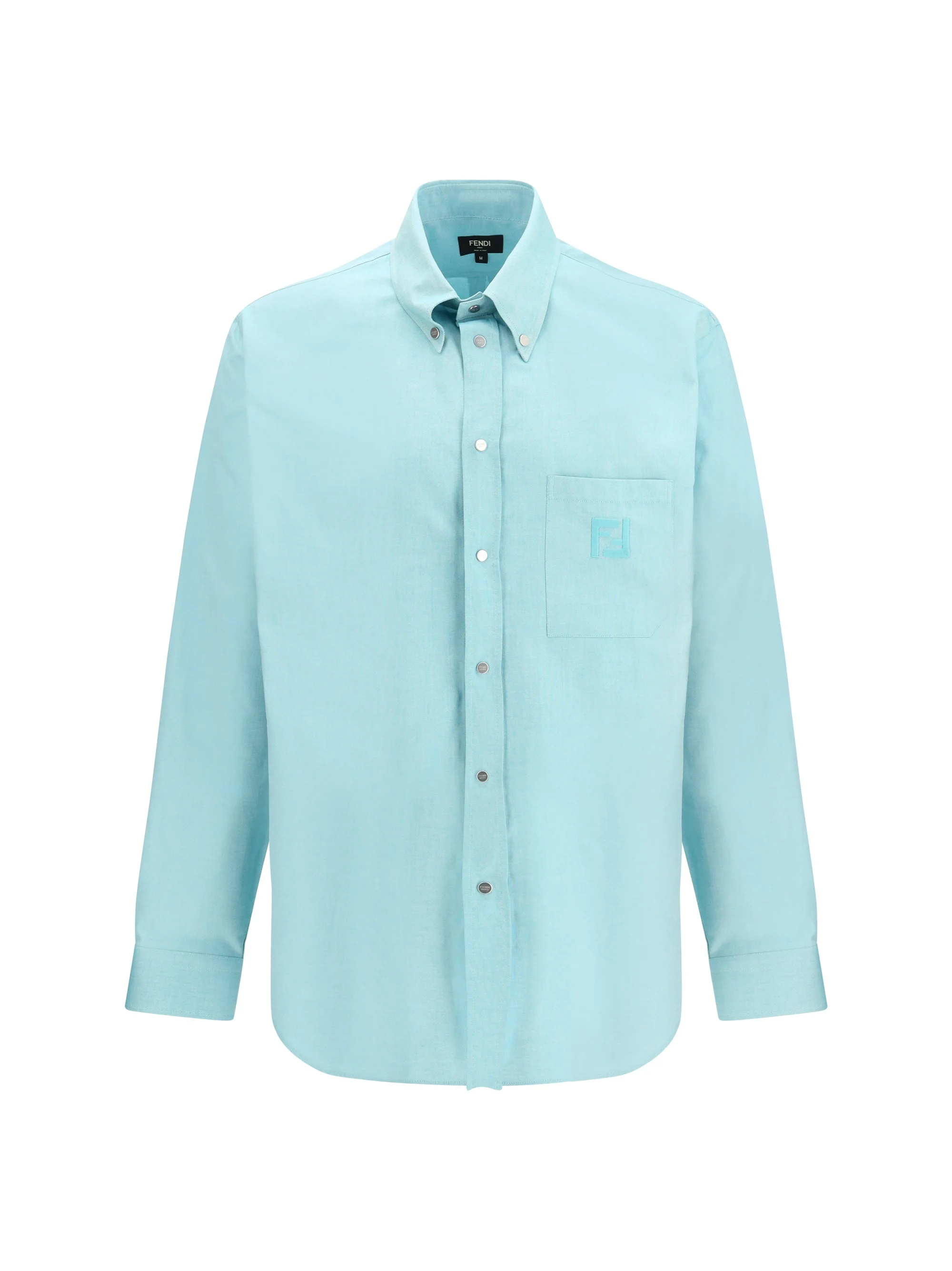 Fendi Men Oxford Cotton Shirt - 1