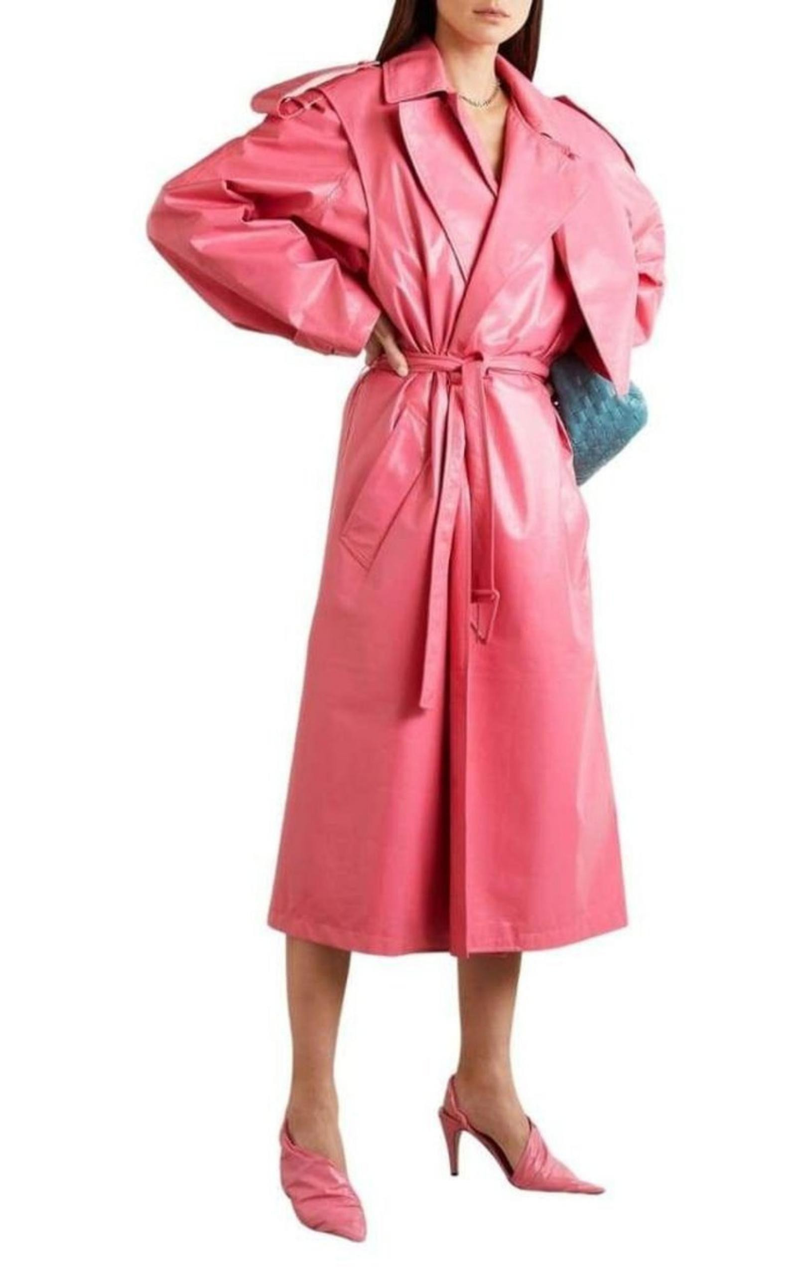 Convertible Crinkled Glossed-leather Trench Coat - 2
