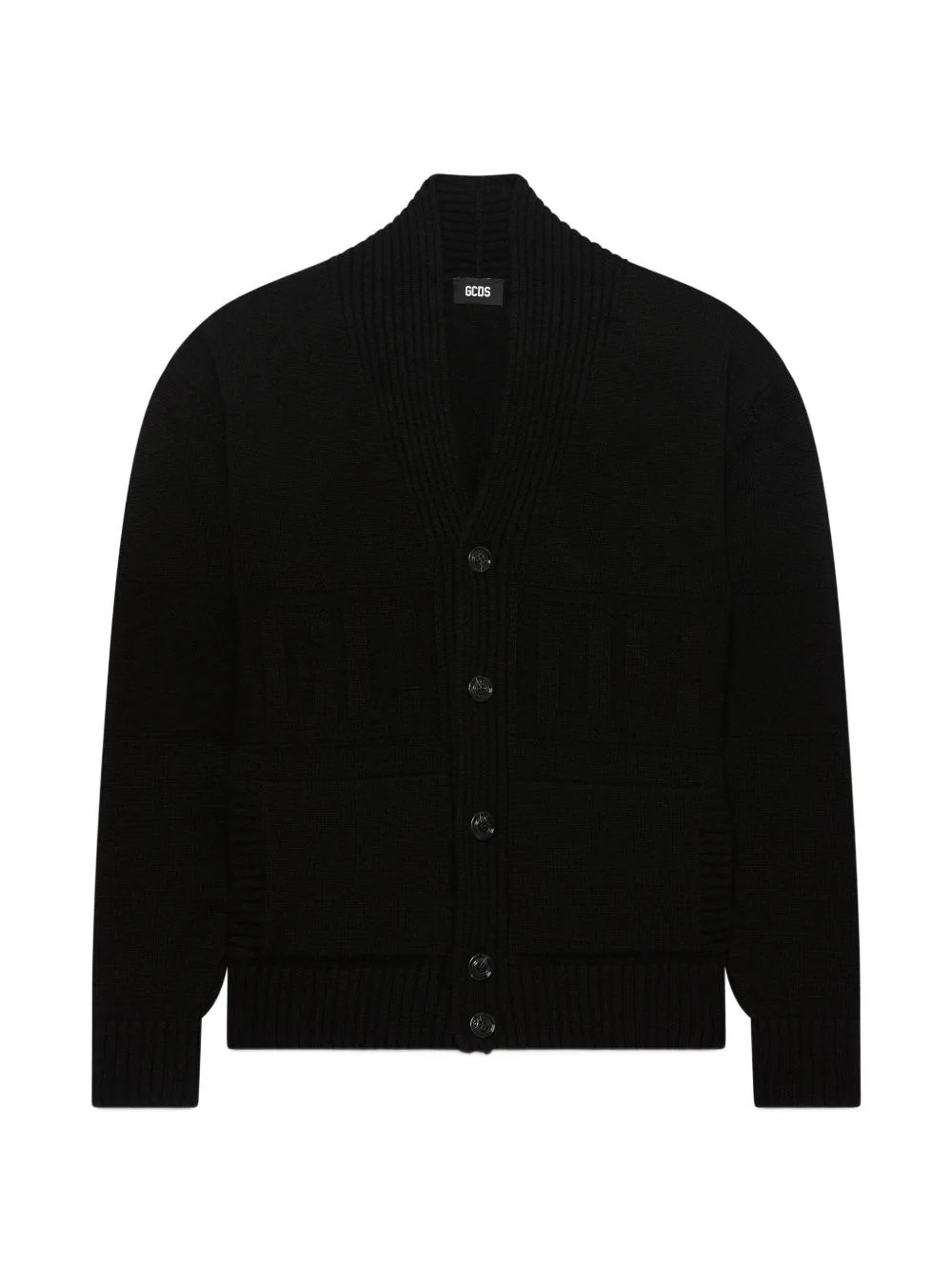 shawl-collar buttoned cardigan - 1