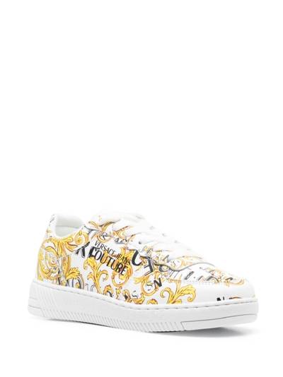 VERSACE JEANS COUTURE baroque-print low-top sneakers outlook