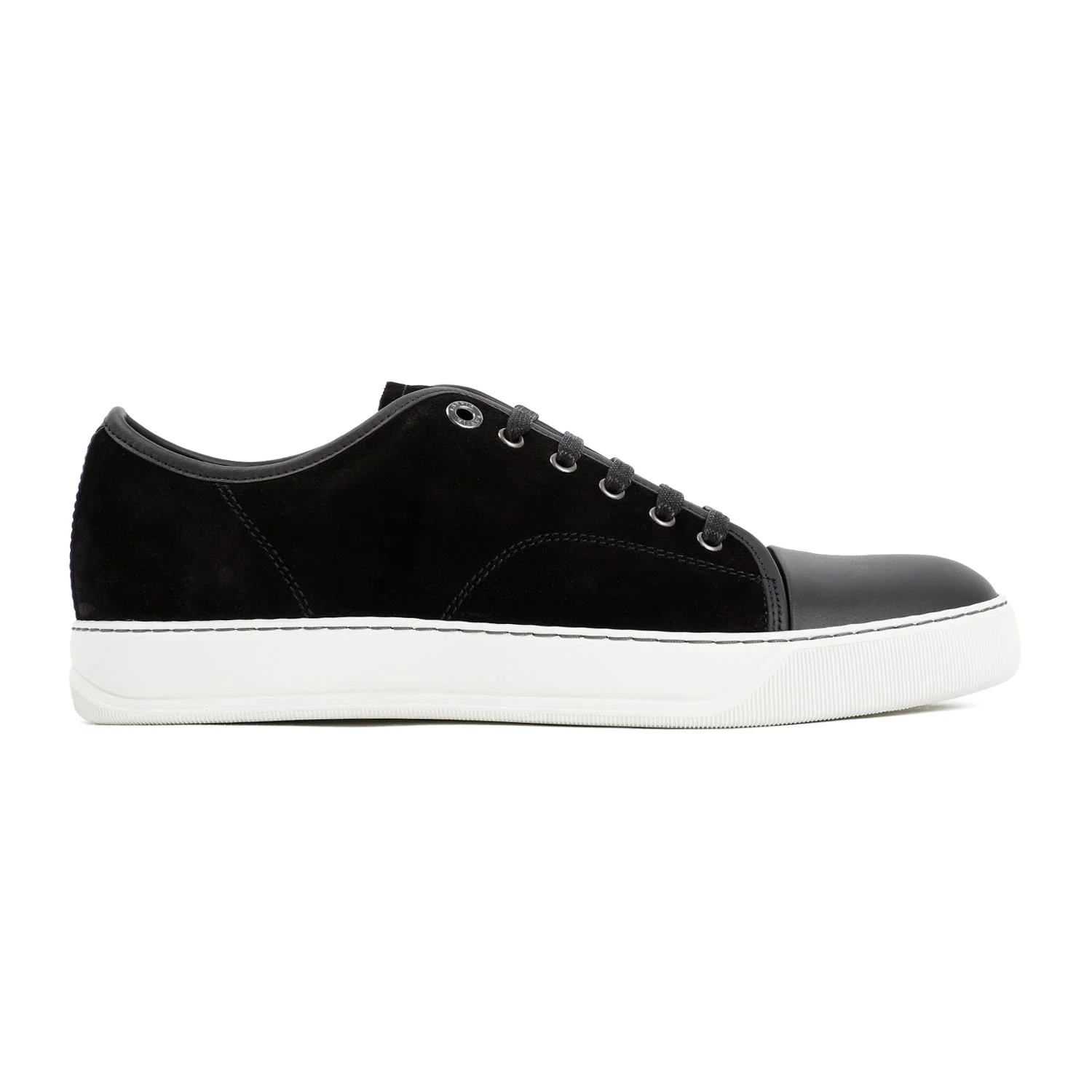Lanvin Suede And Nappa Captoe Low To Sneakers Men - 1