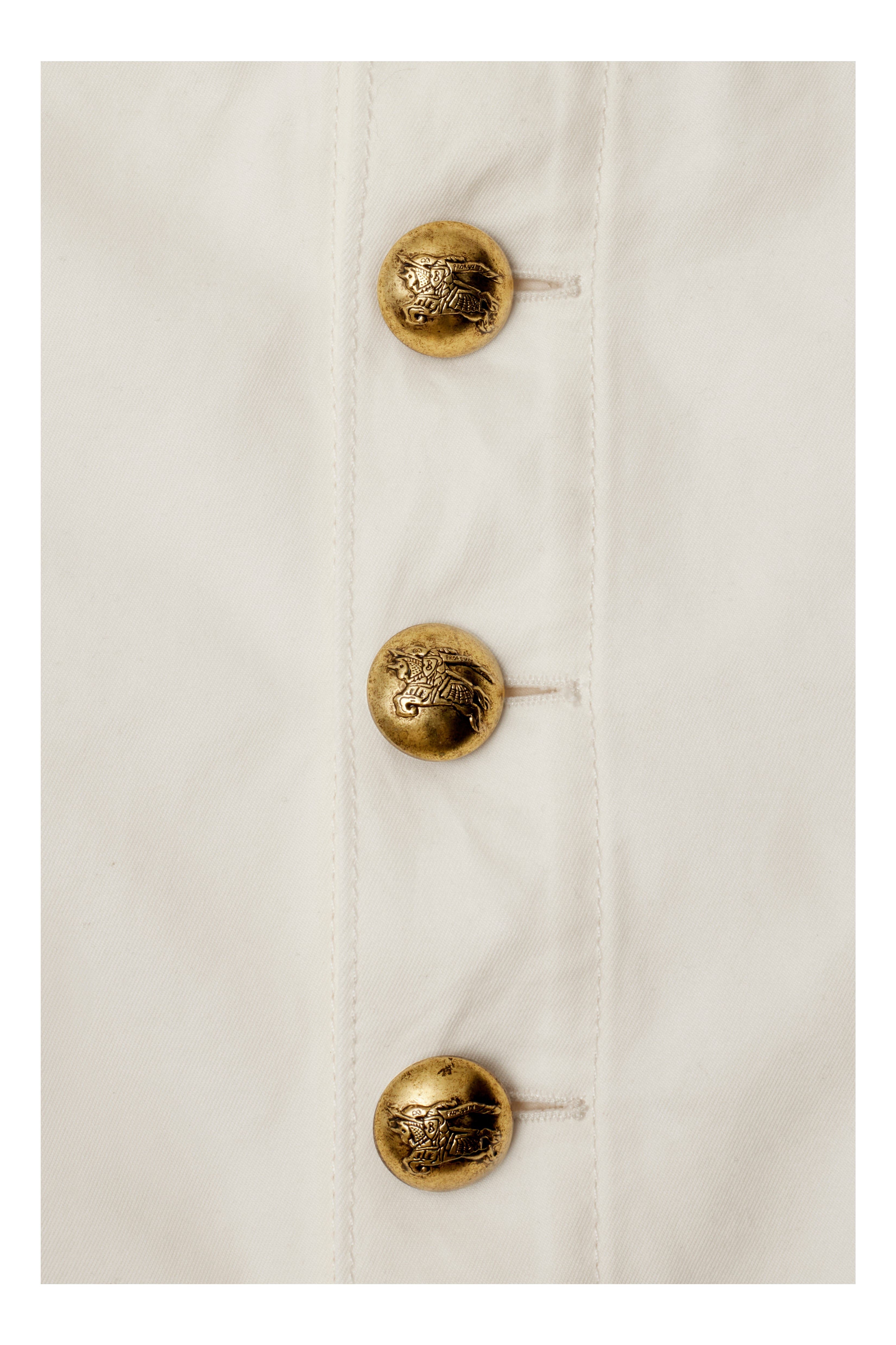 burberry Cotton Mini Skirt in Off White at Nordstrom - 5