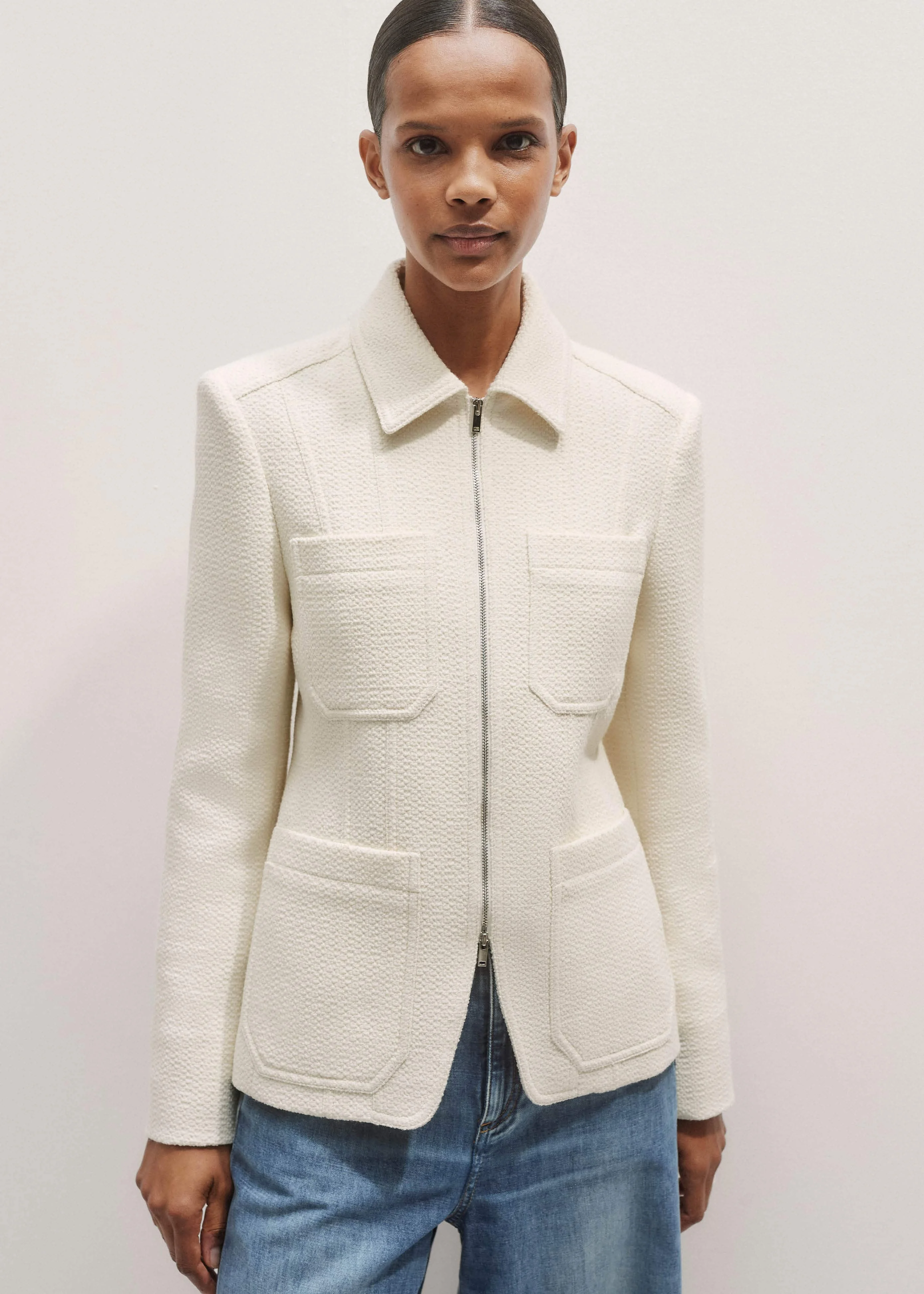 Zip Contour Jacket - 1