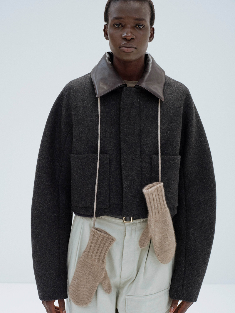 AURALEE BABY CASHMERE KNIT MITTENS outlook