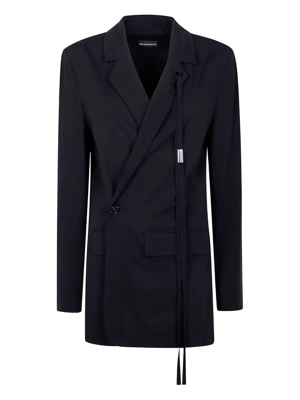 Introducing the "OLENA" WRAP DECONSTRUCTED JACKET by ANN DEMEULEMEESTER, a masterful piece in the ca - 1