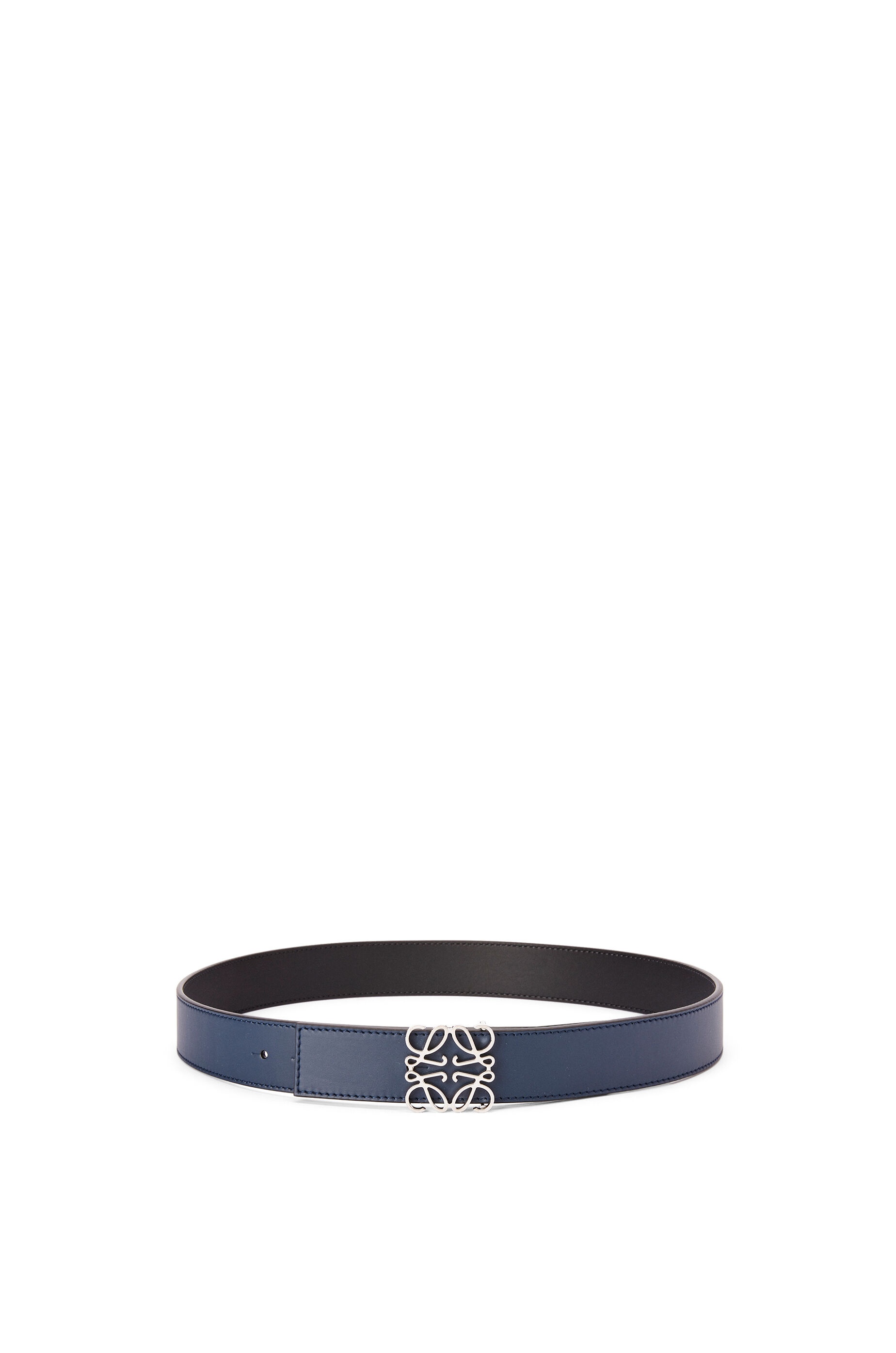 Anagram belt in soft grained calfskin and smooth calfskin - 10