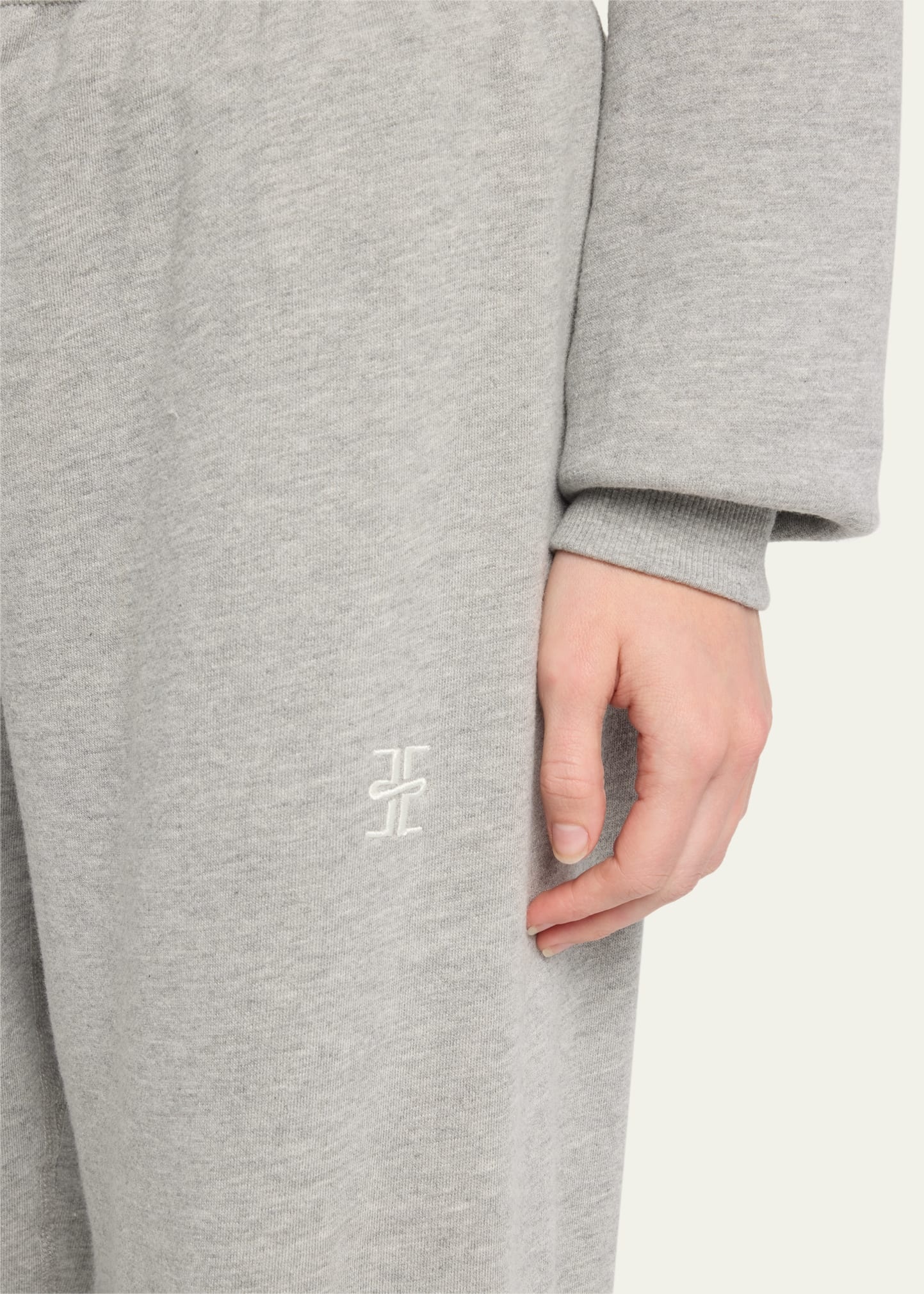 Classic French Terry Cinched-Cuff Sweatpants - 5
