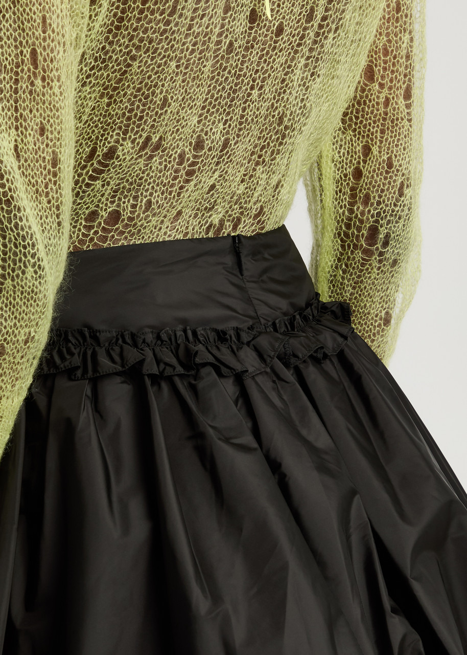 Simone Rocha Bubble Gathered Nylon Mini Skirt - 5
