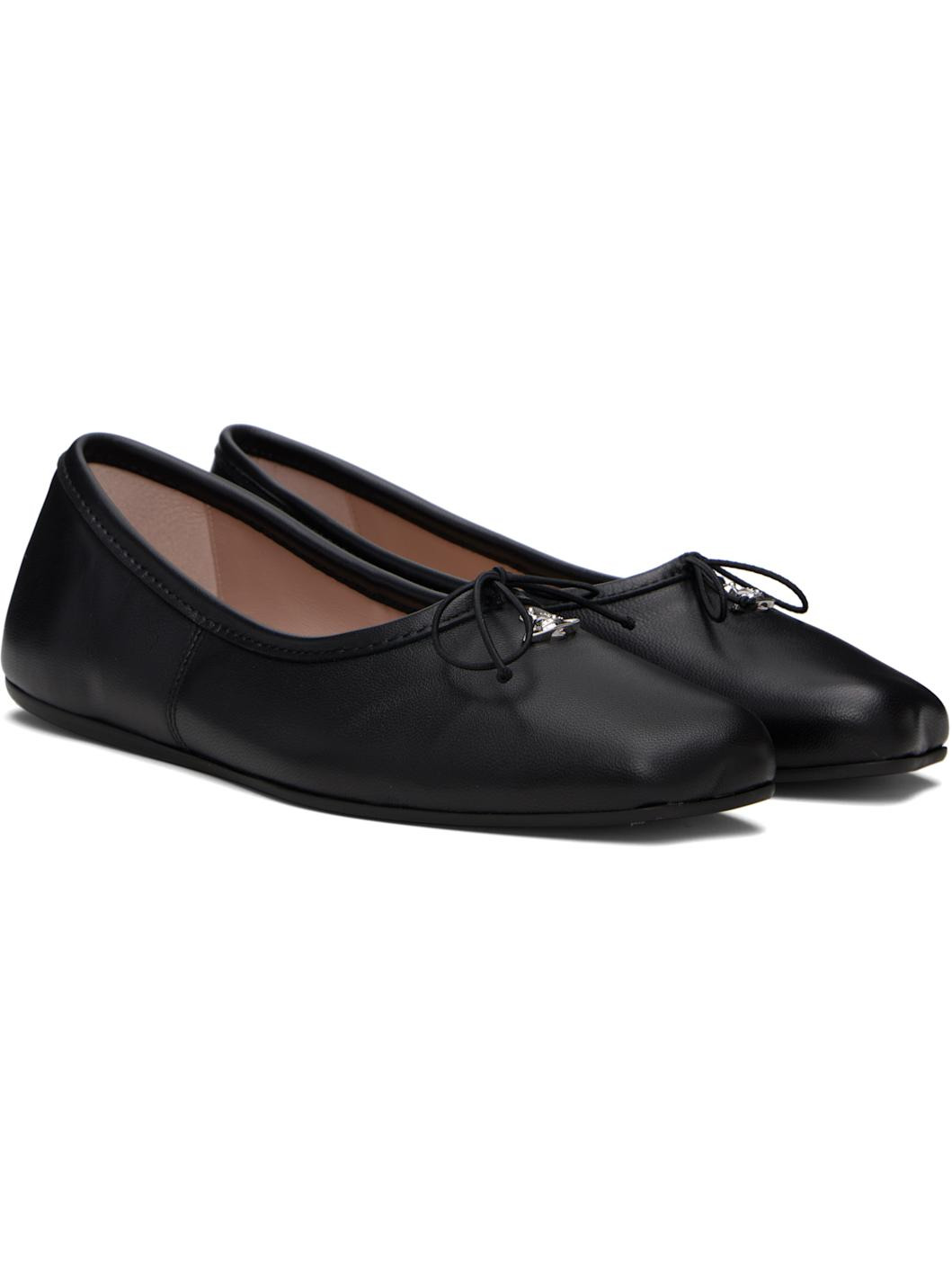 Black Brigitte Ballerina Flats - 4