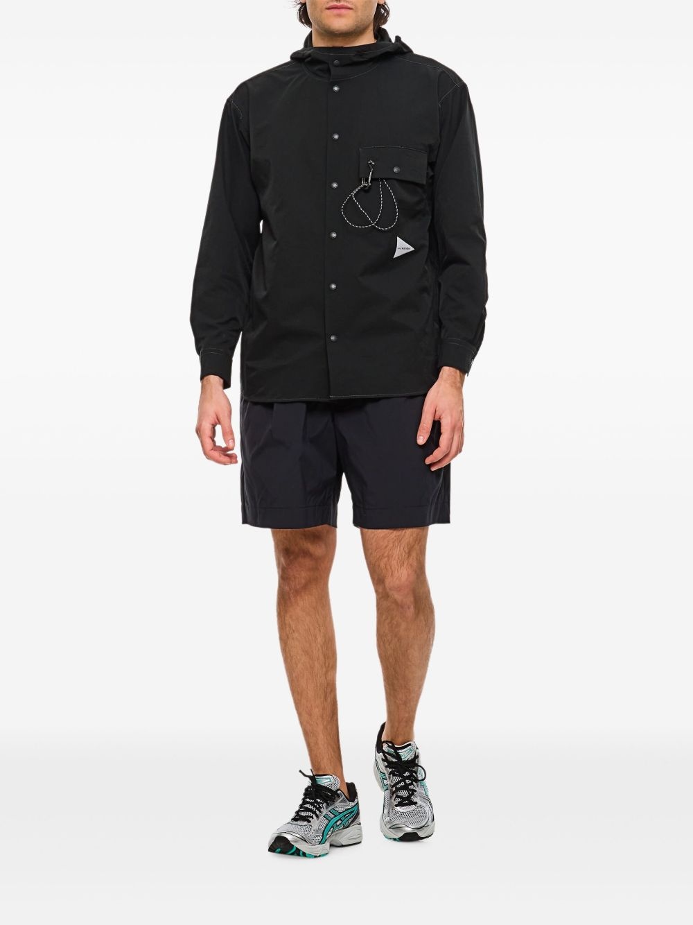 logo-print hooded jacket - 2