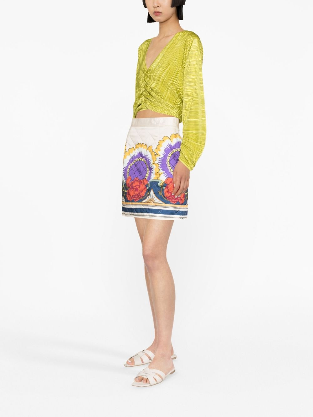 Edie floral-print miniskirt - 3