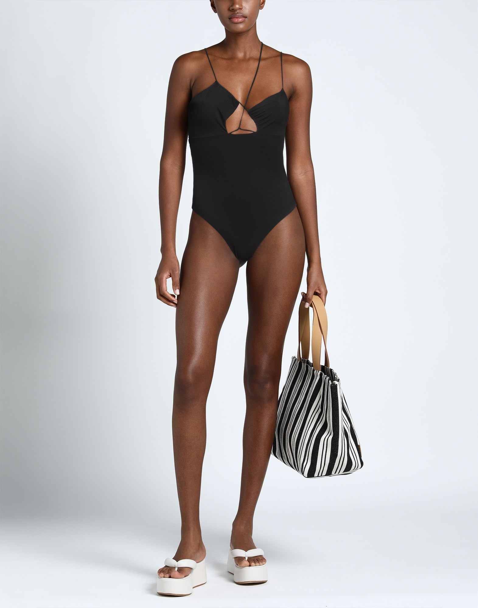 Black Women's One-piece Swimsuits - 2