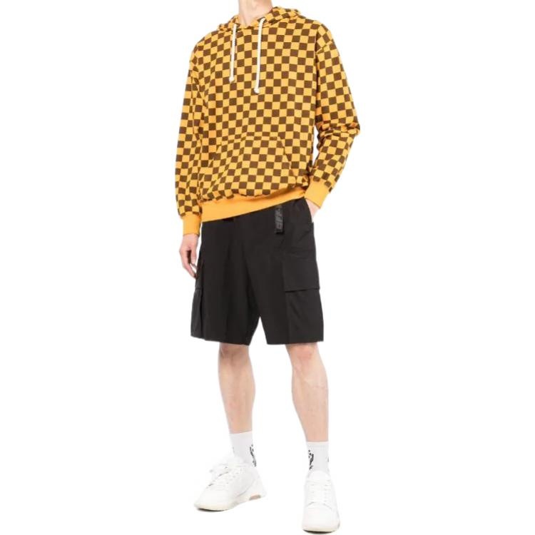 Off-White SS22 Industrial Solid Color Belt Casual Shorts Black OMCB064C99FAB0011007 - 2