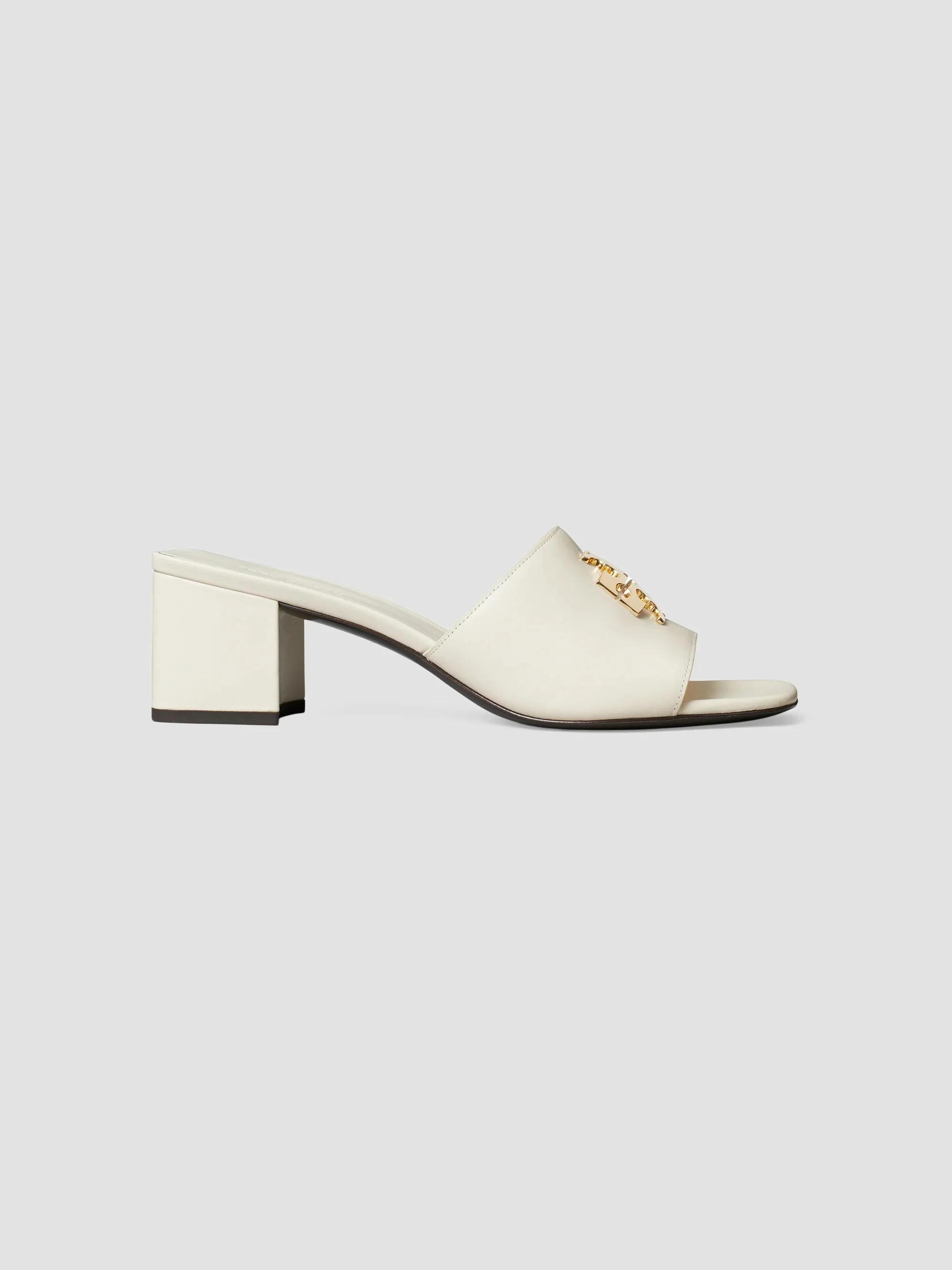 Women's Charlie 55MM Leather Sandals - Light Cream - 1