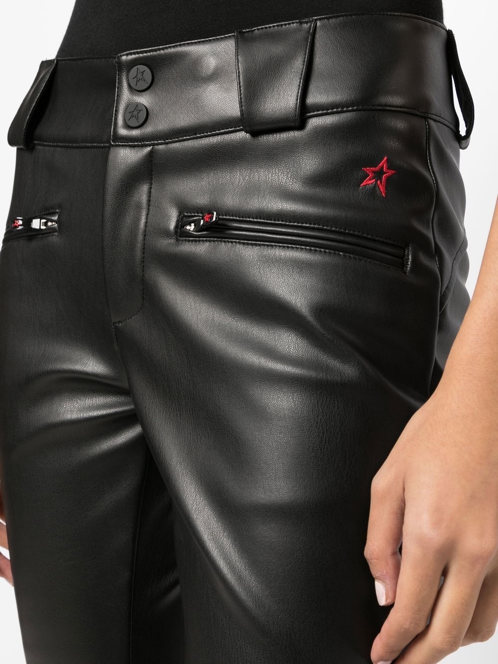 Aurora flared leather trousers - 5