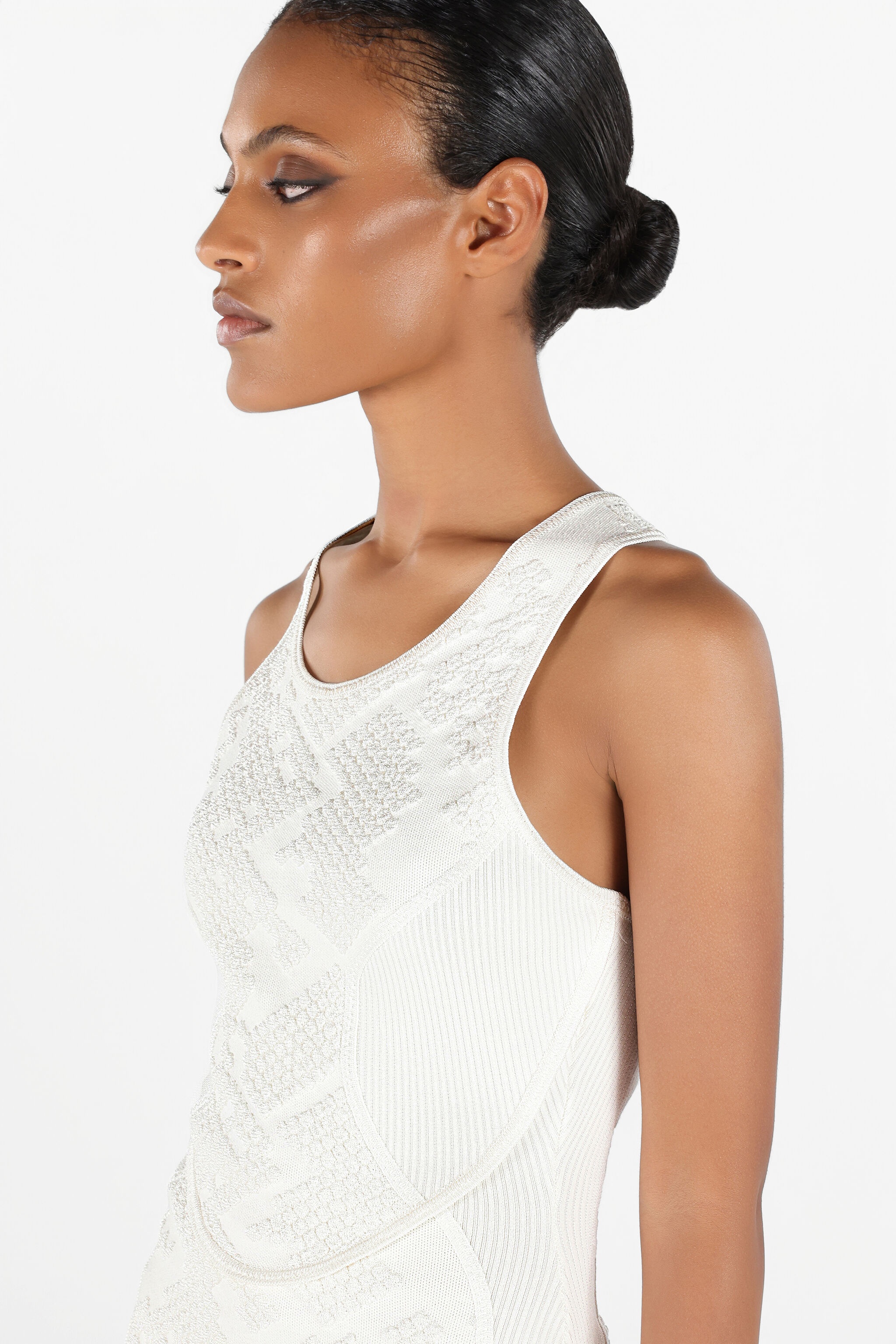 Dress with Wall Print - 7