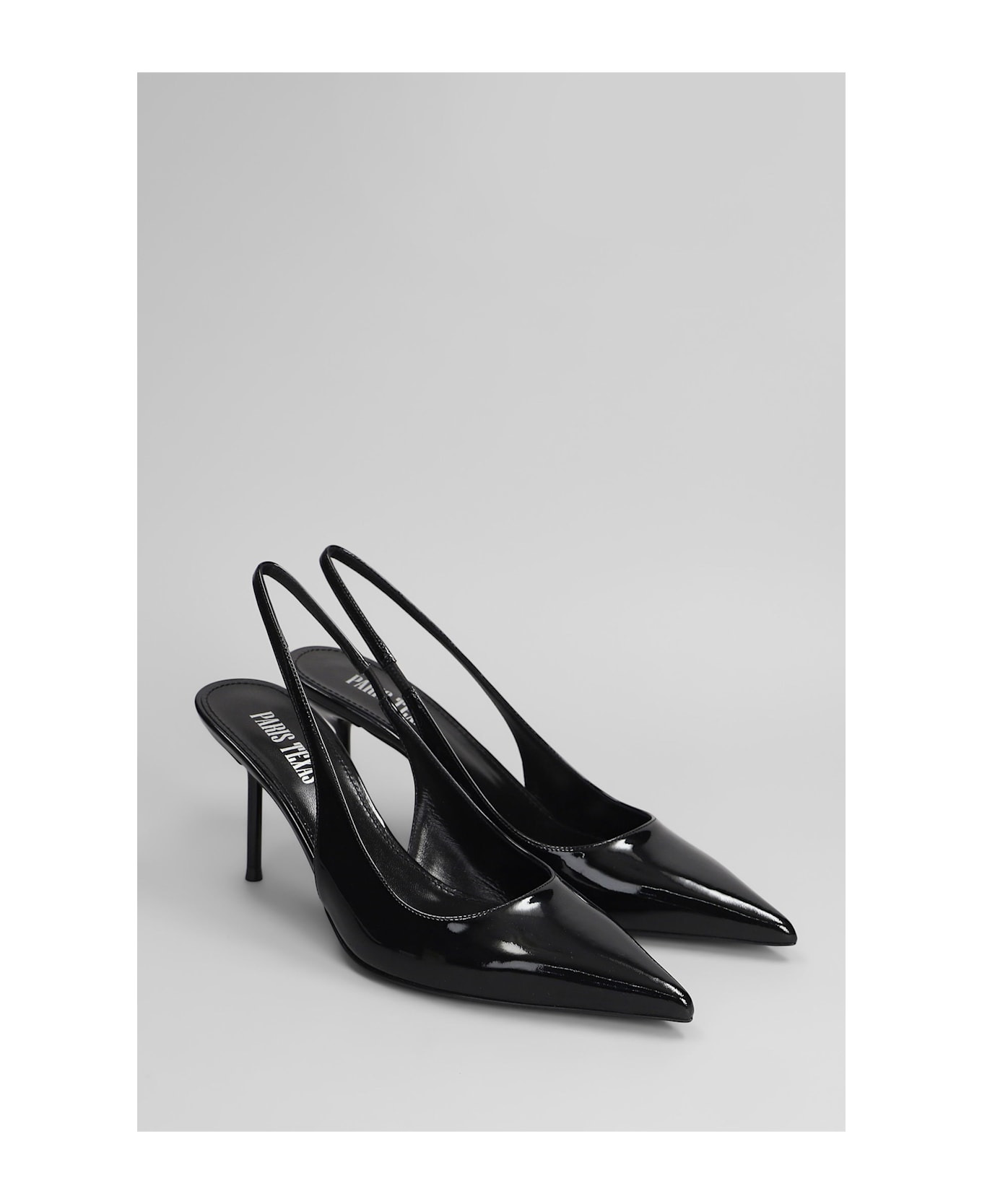 Lidia Slingback 70 Pumps In Black Patent Leather - 2
