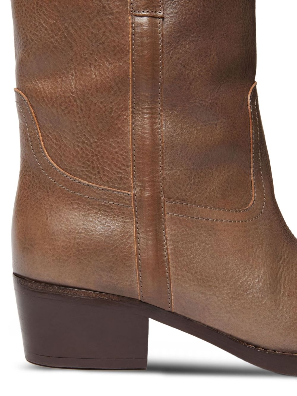 Ranch leather cowboy boots - 4