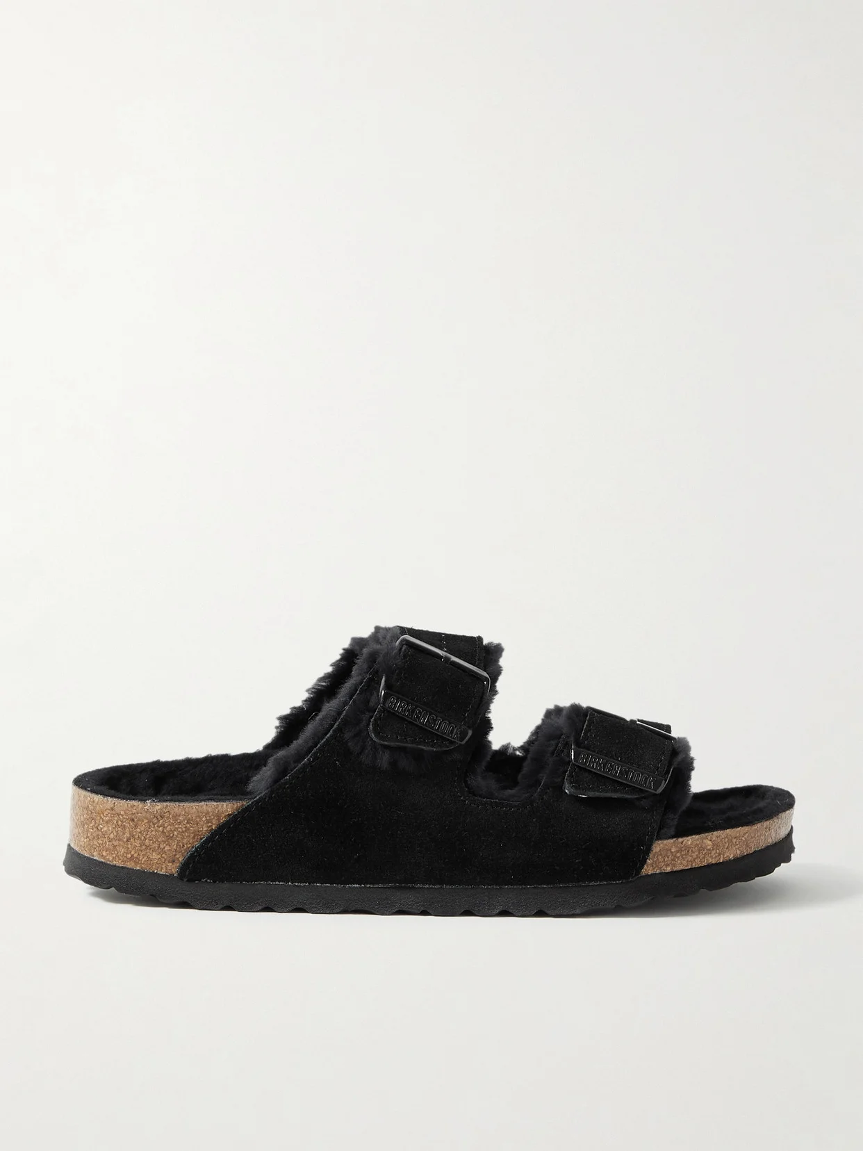 Arizona Shearling-lined Suede Sandals - 1