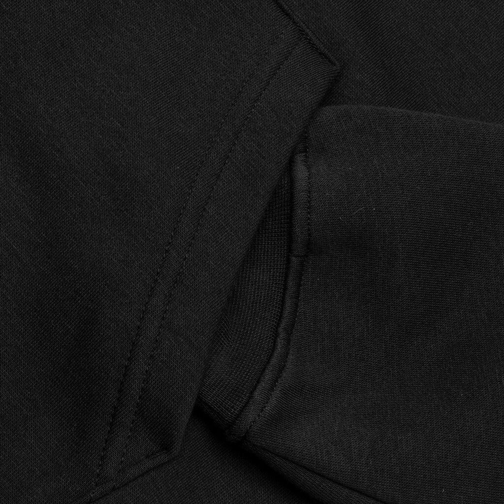 BROOKLYN FLEECE FULL-ZIP HOODIE - BLACK/WHITE - 4