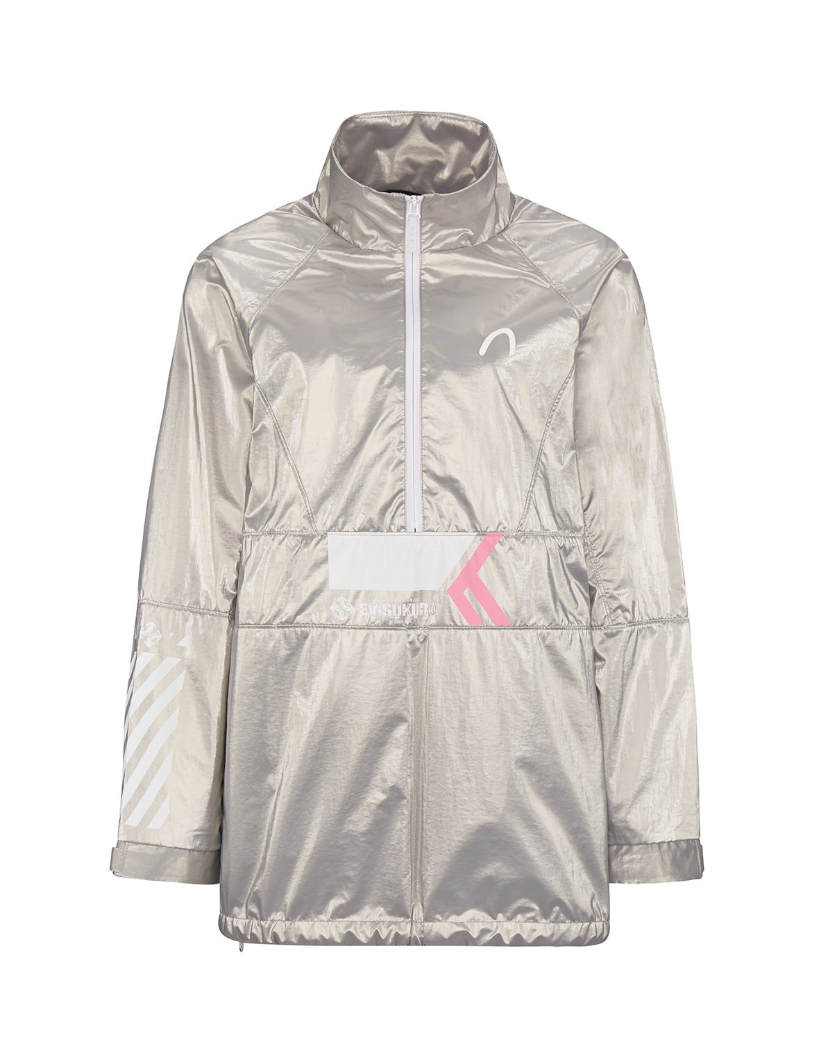 Multi Print Reflective Pullover Windbreaker Jacket - 9