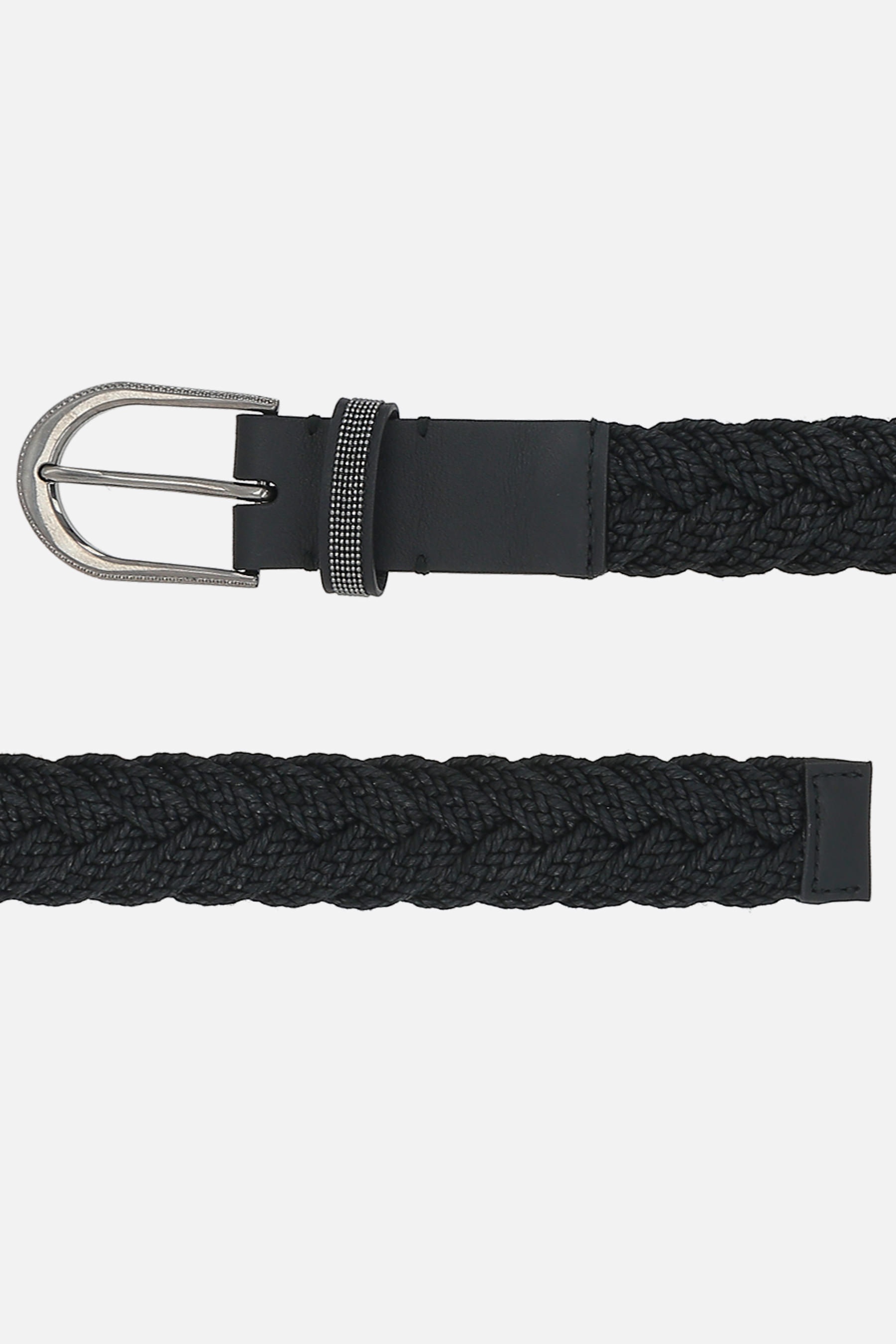 BRAIDED ROPE BELT WITH SHINY LOOP - 2