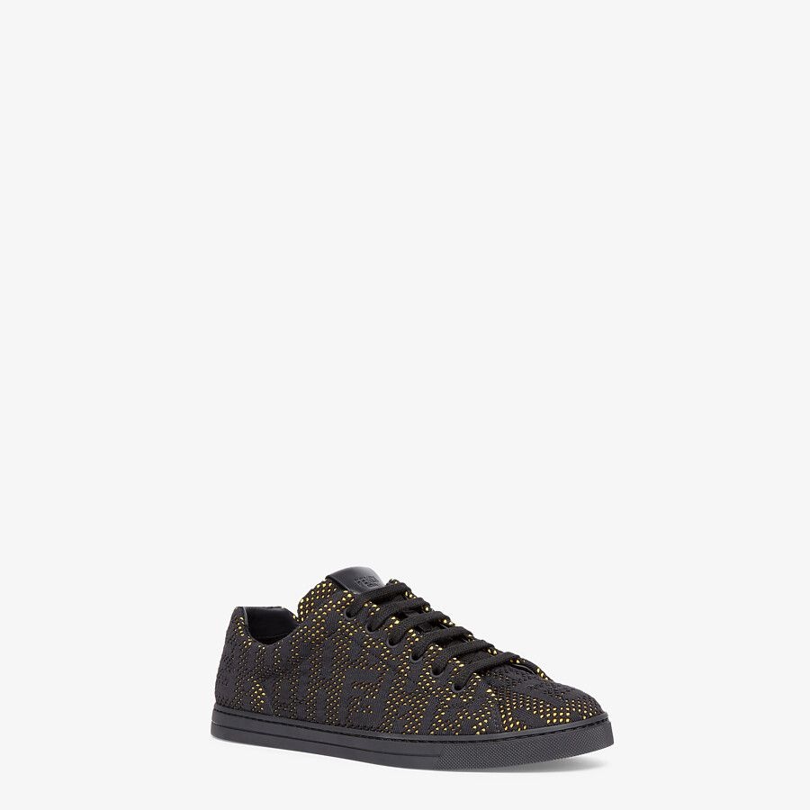 Black mesh low-tops - 2