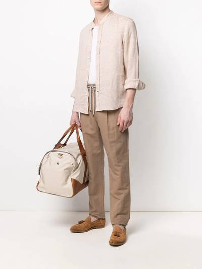 Brunello Cucinelli drawstring waist straight leg trousers outlook