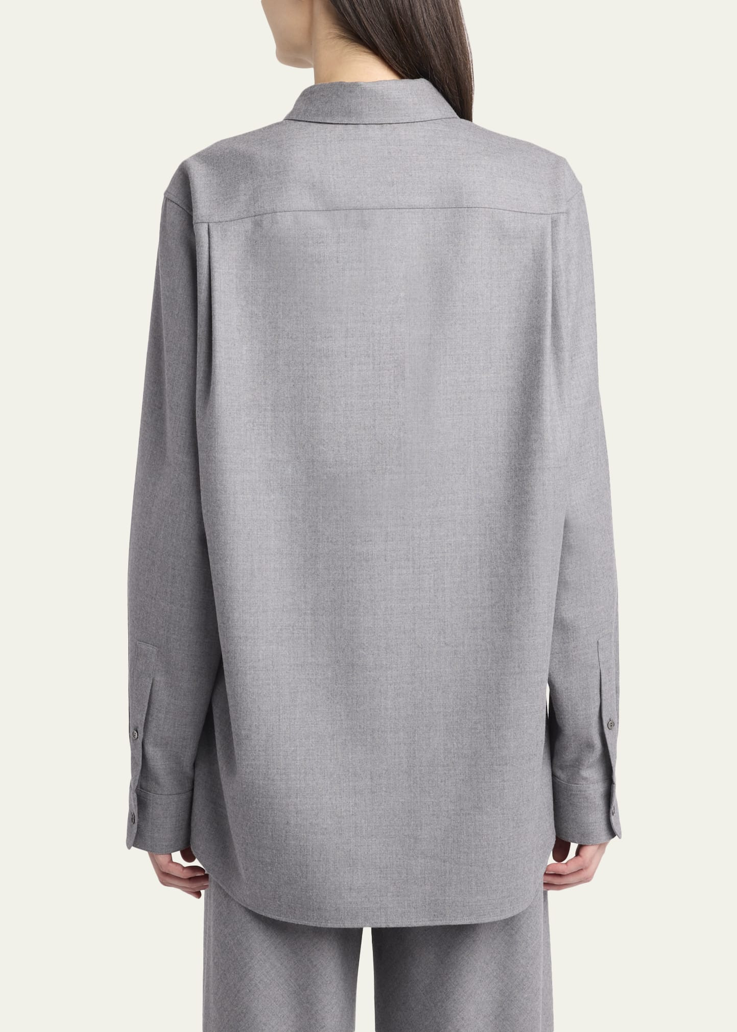 Pino Wool Button-Down Shirt - 3