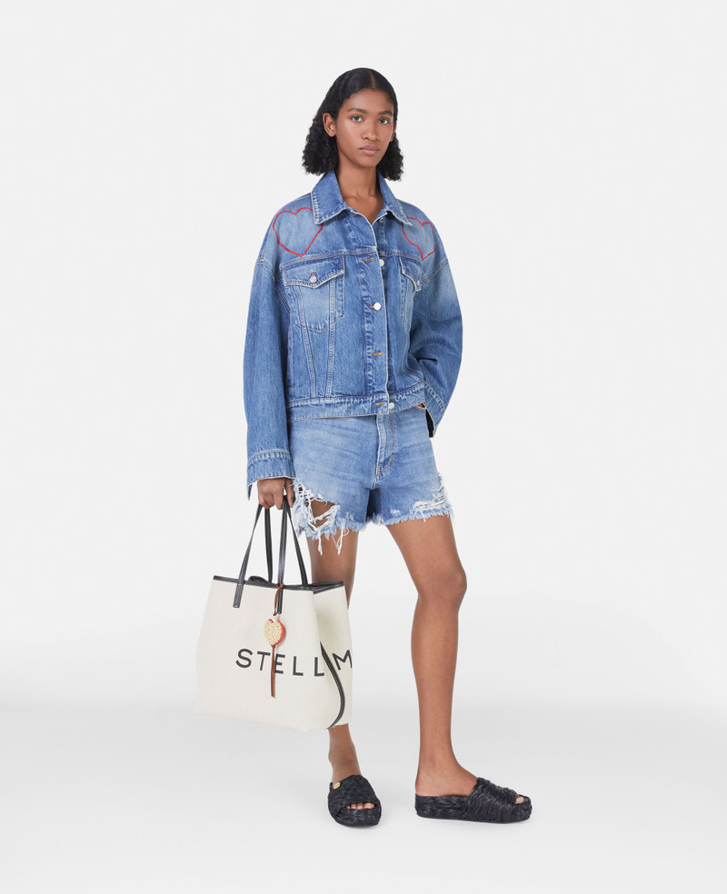 Stella McCartney Heart Embroidery Denim Jacket outlook