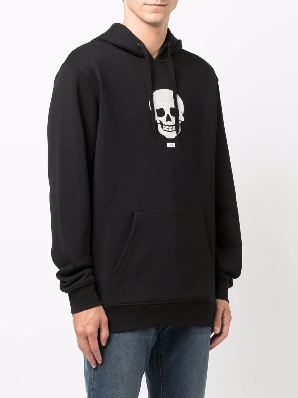 embroidered-skull hoodie - 3