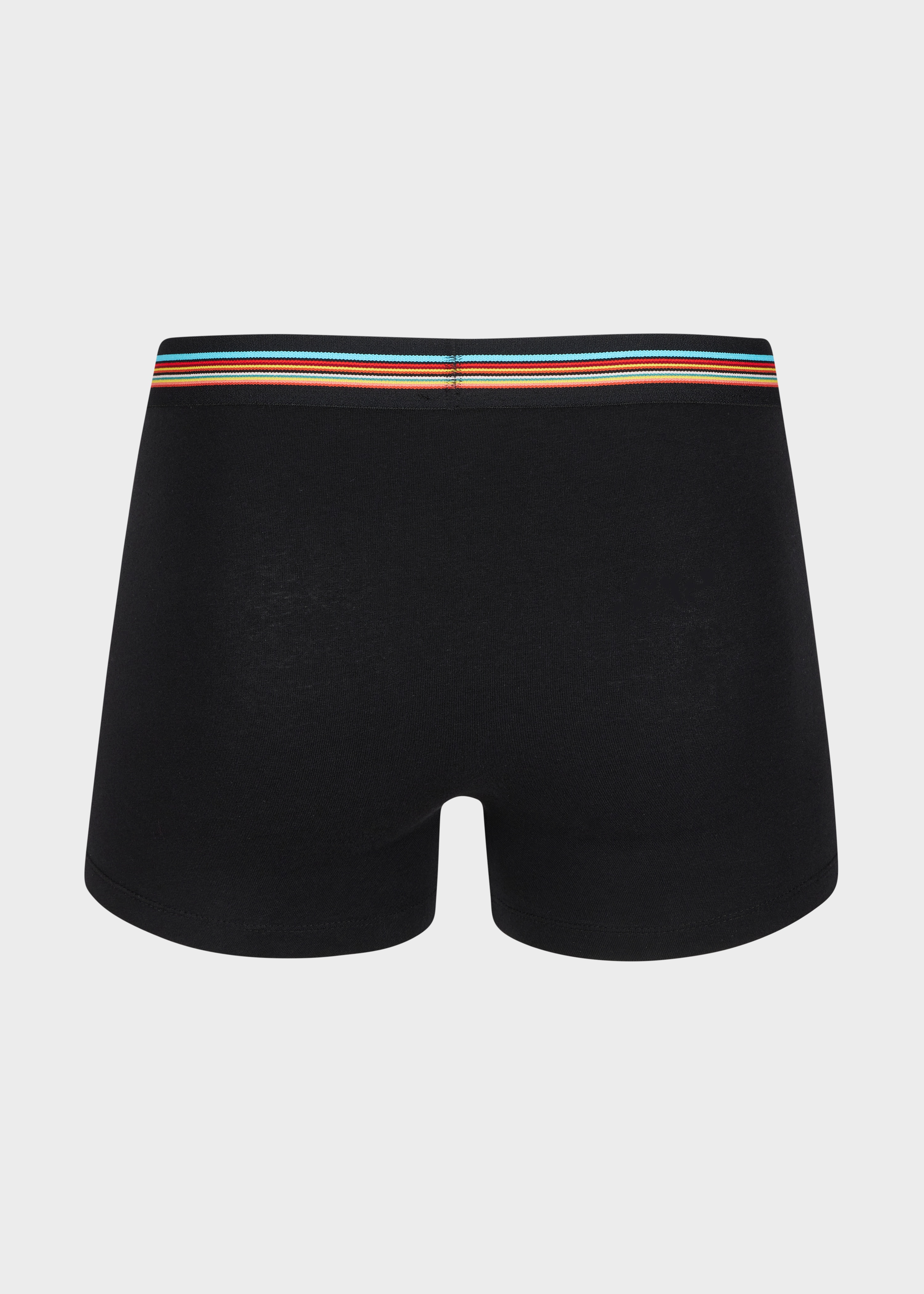 Black 'Signature Stripe' Waistband Boxer Briefs Three Pack - 3