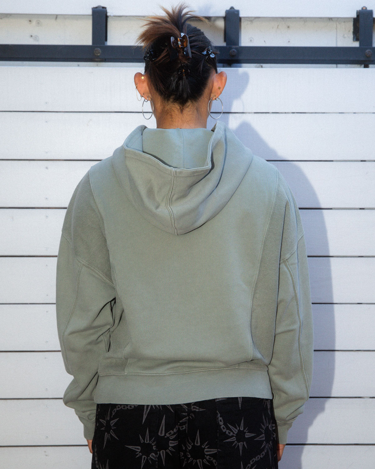 Mendoza Cropped Hoodie - Cement - 9