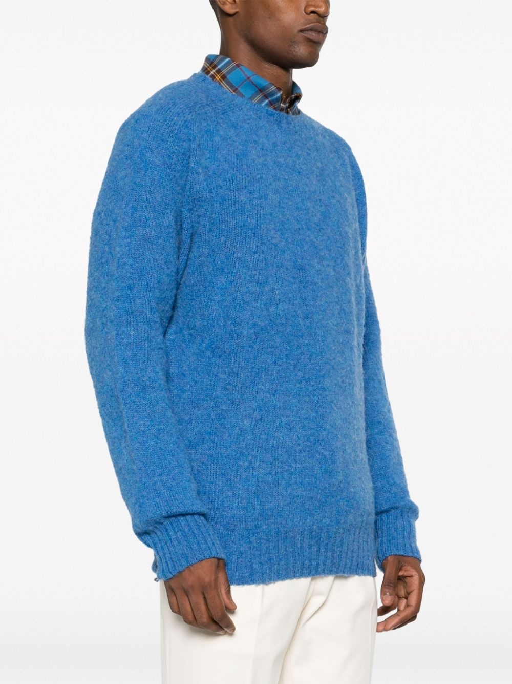 crew-neck wool jumper - 3