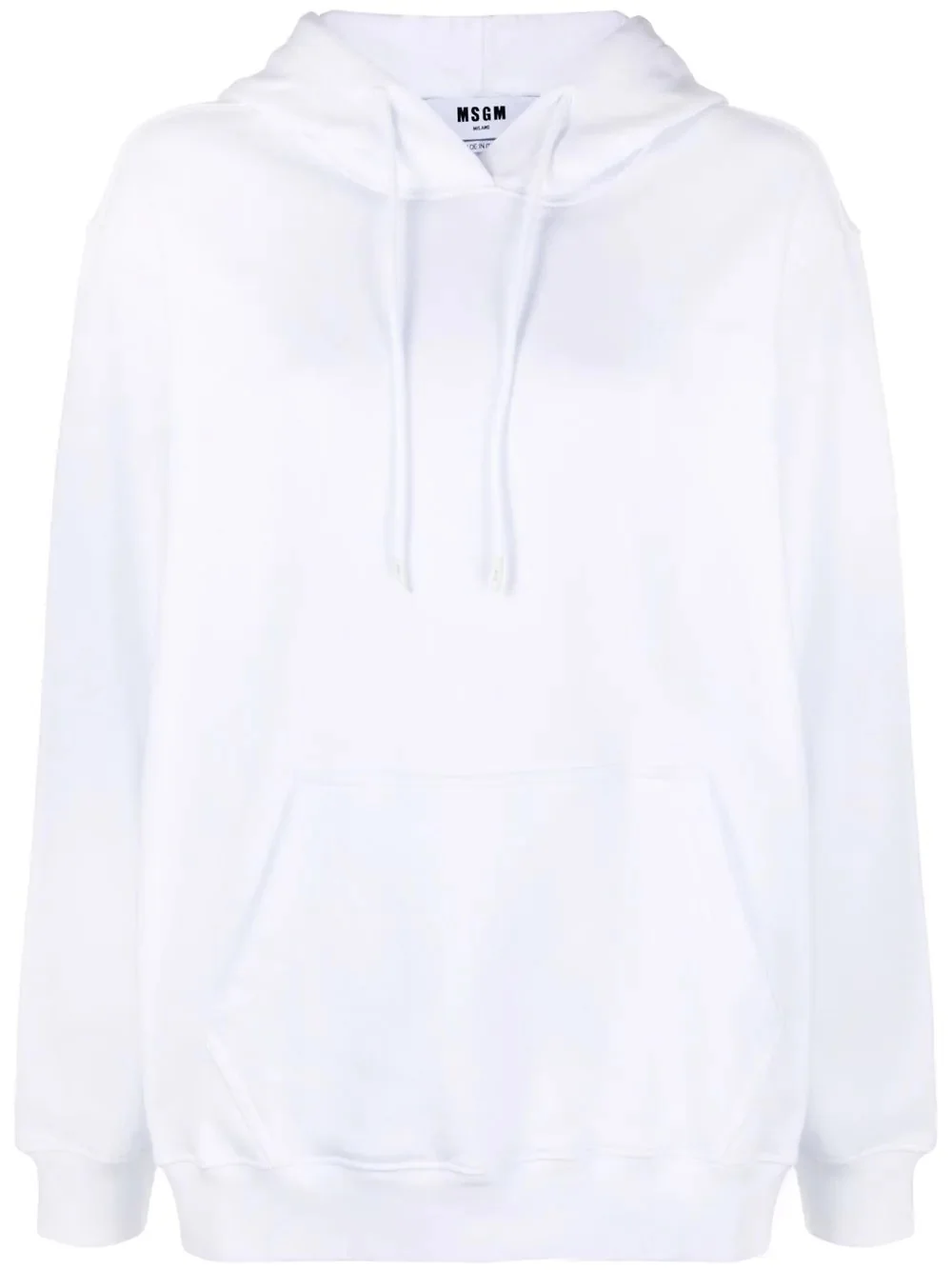 drawstring cotton hoodie - 1