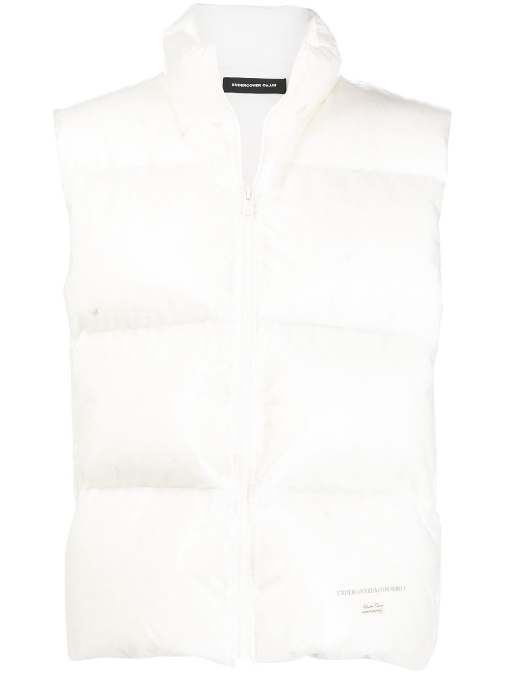 zipped-fastening padded gilet - 1