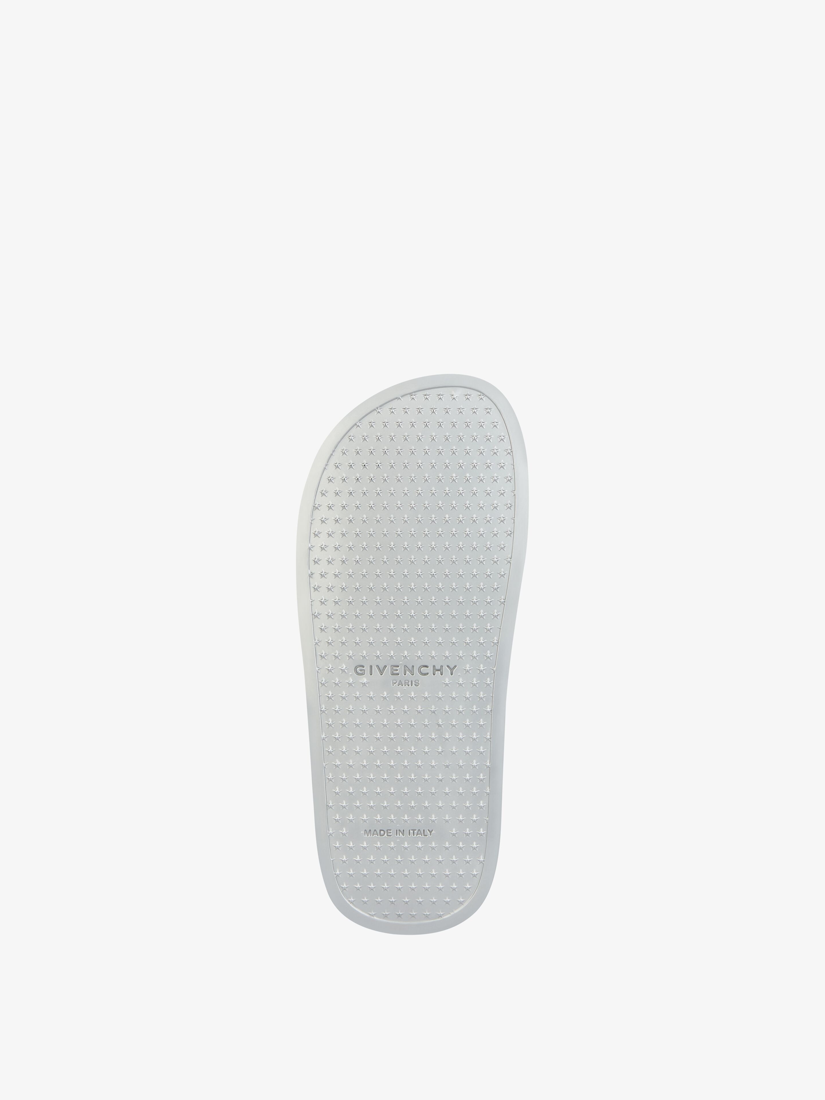SLIDE FLAT SANDALS IN RUBBER - 5
