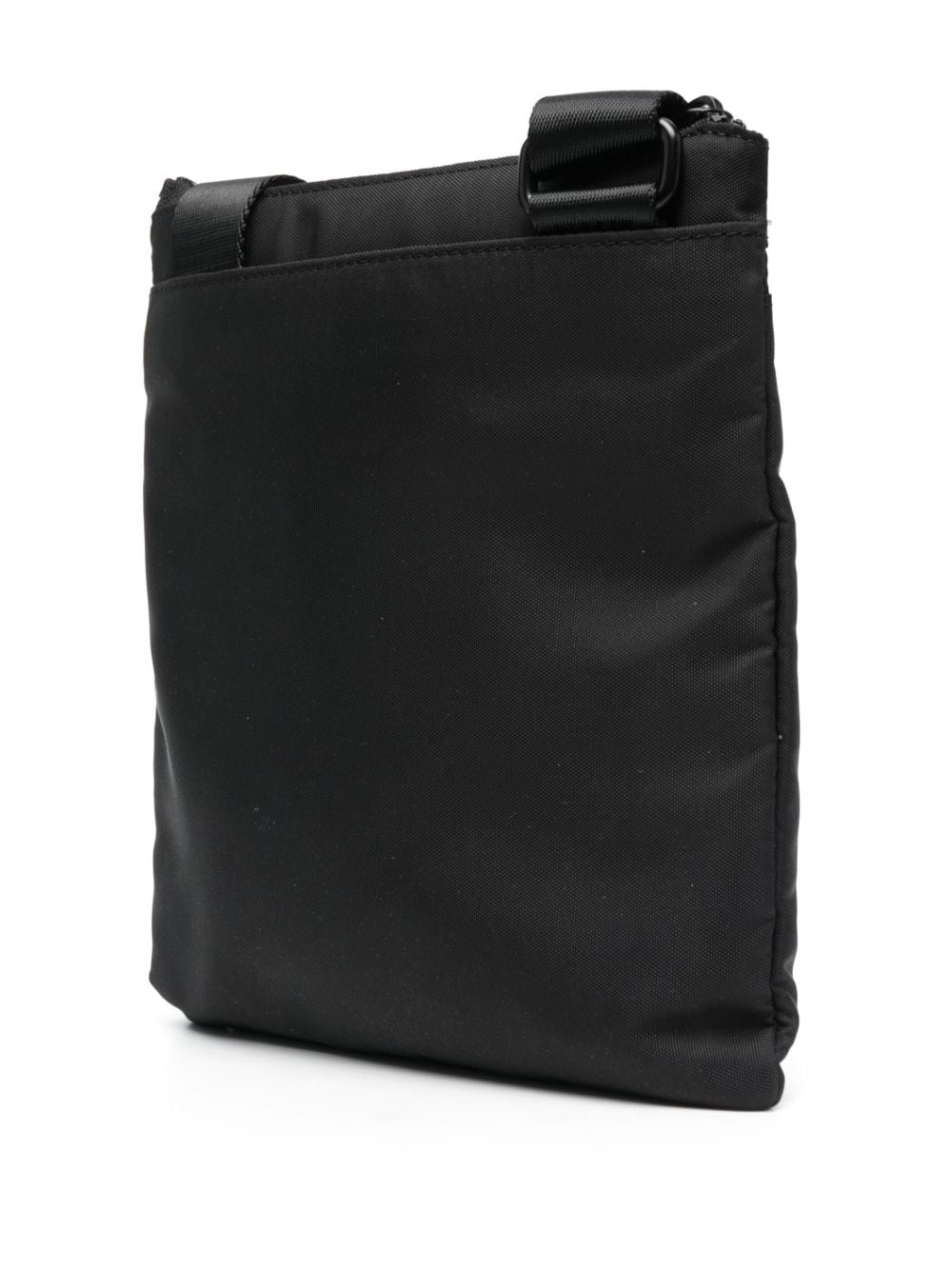 logo-patch zip-fastening shoulder bag - 3