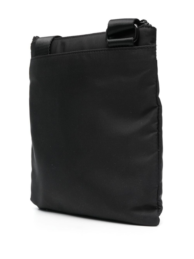 logo-patch zip-fastening shoulder bag 3