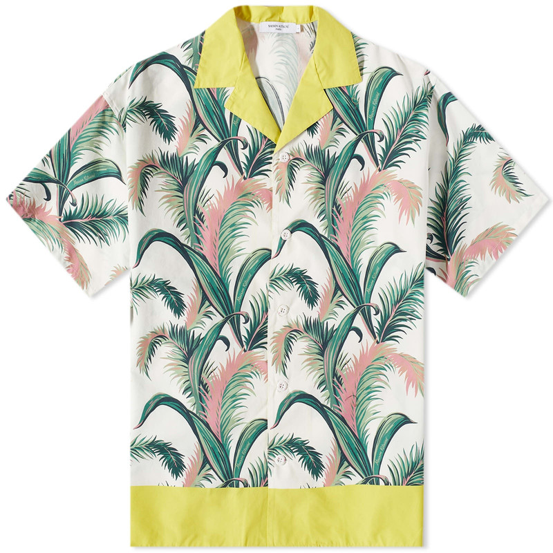 Maison Kitsune Palm Front Print Vacation Shirt - 1