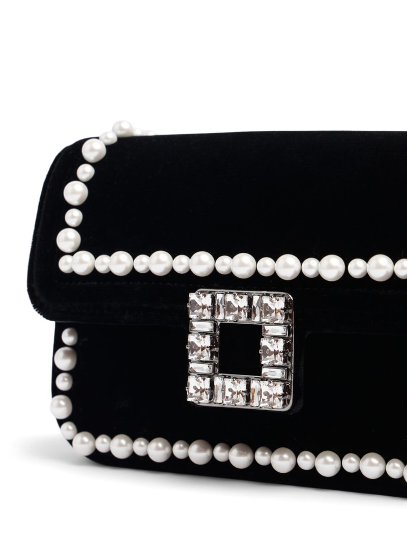Roger Vivier Viv Jeu De Fille embellished velvet bag