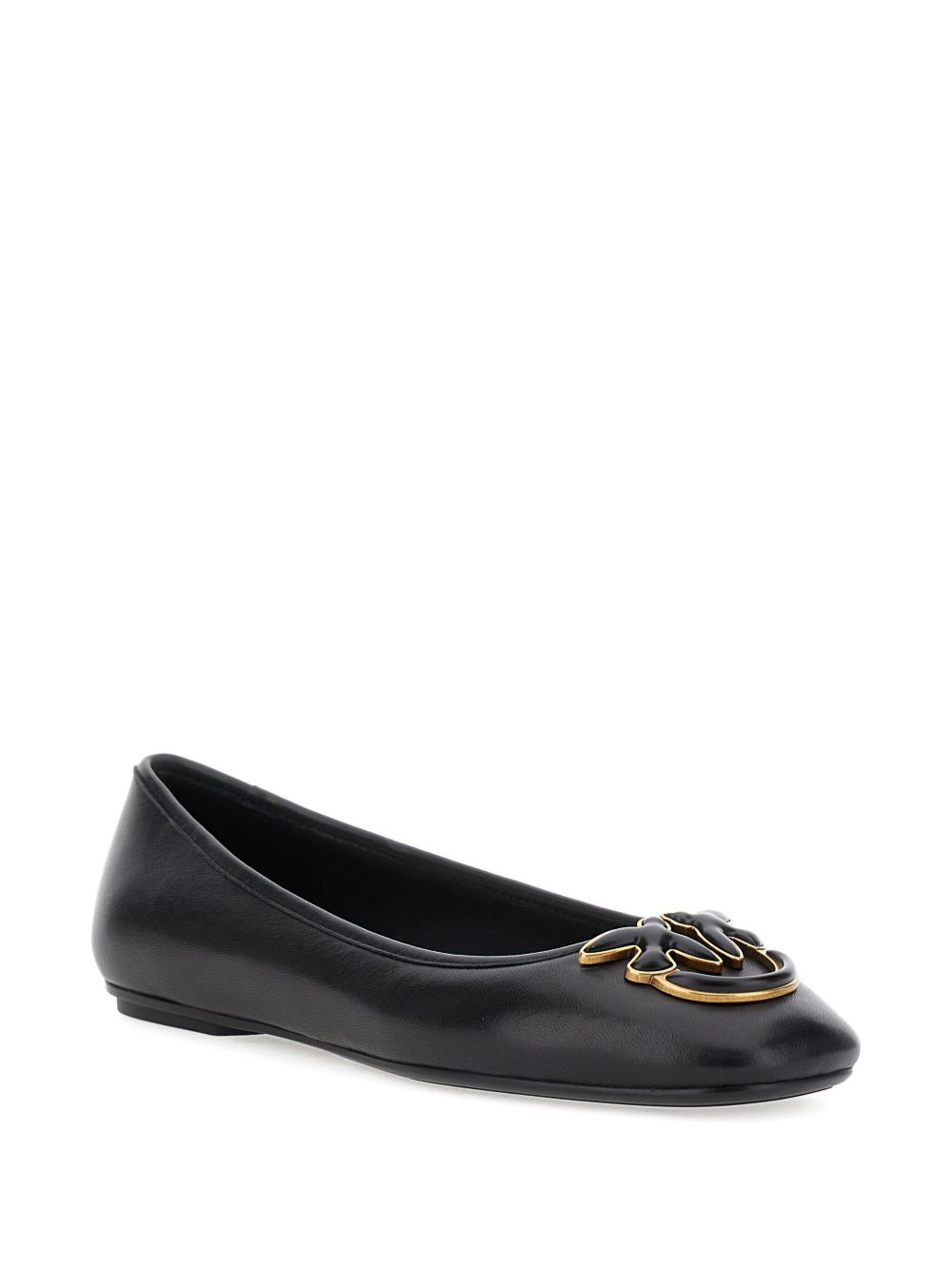 logo-embellished ballerina flats - 2