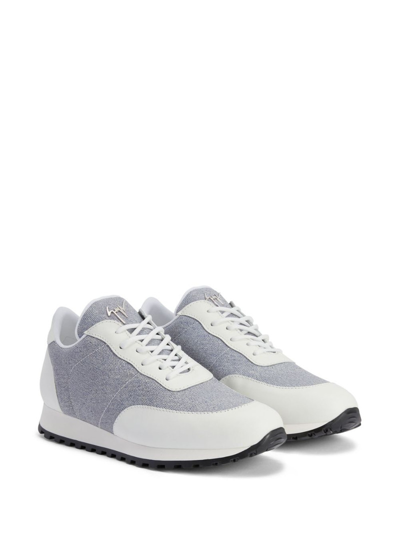 Giuseppe Zanotti Jimi Running denim-effect sneakers outlook