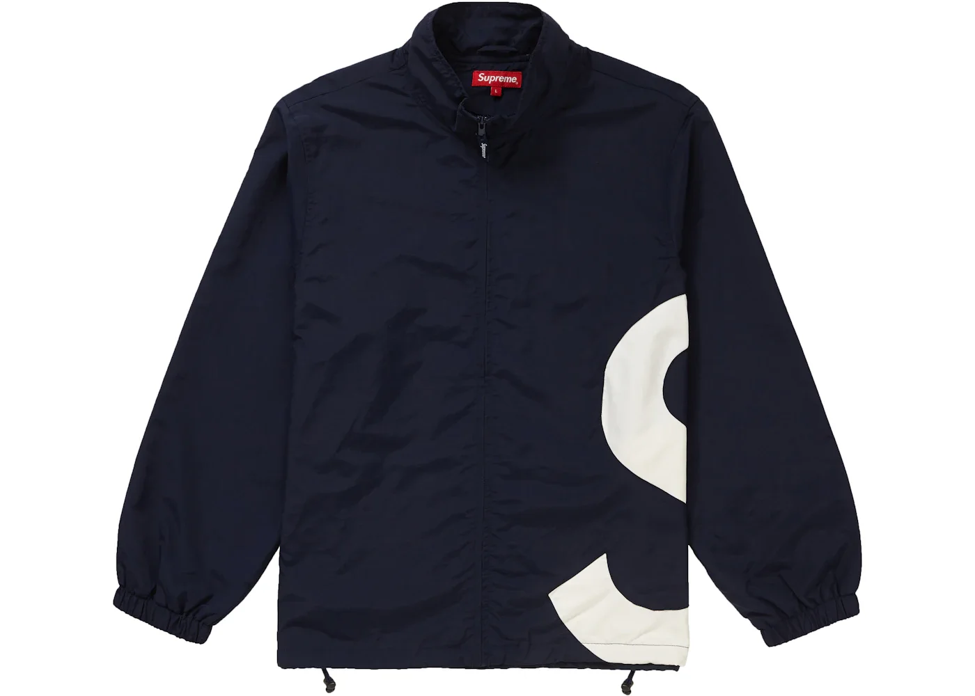 Supreme S Logo Track Jacket Navy - 1