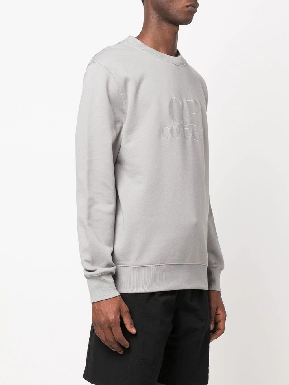 logo-print cotton sweatshirt - 3